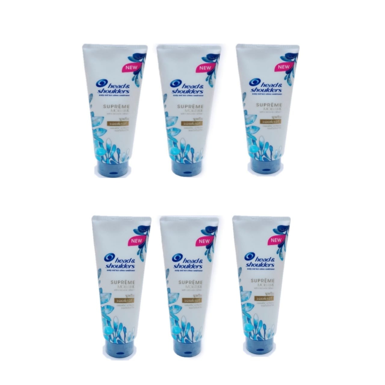 HEAD & SHOULDERS 6 Pcs Bundle Assorted Moisture (320ML)[CARGO 6B]