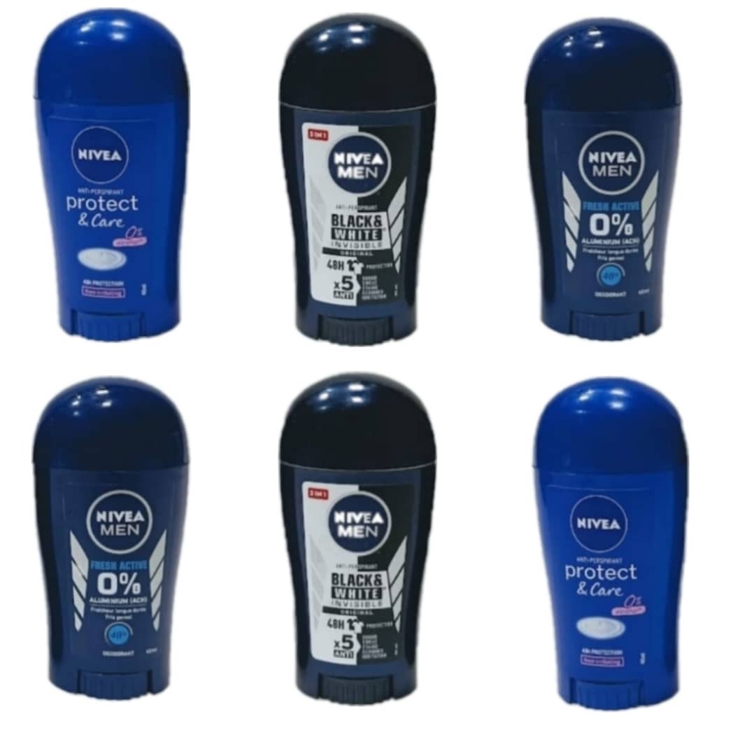 NIVEA 6 Pcs Bundle Assorted Deodorant (40ML)[CARGO 6B]