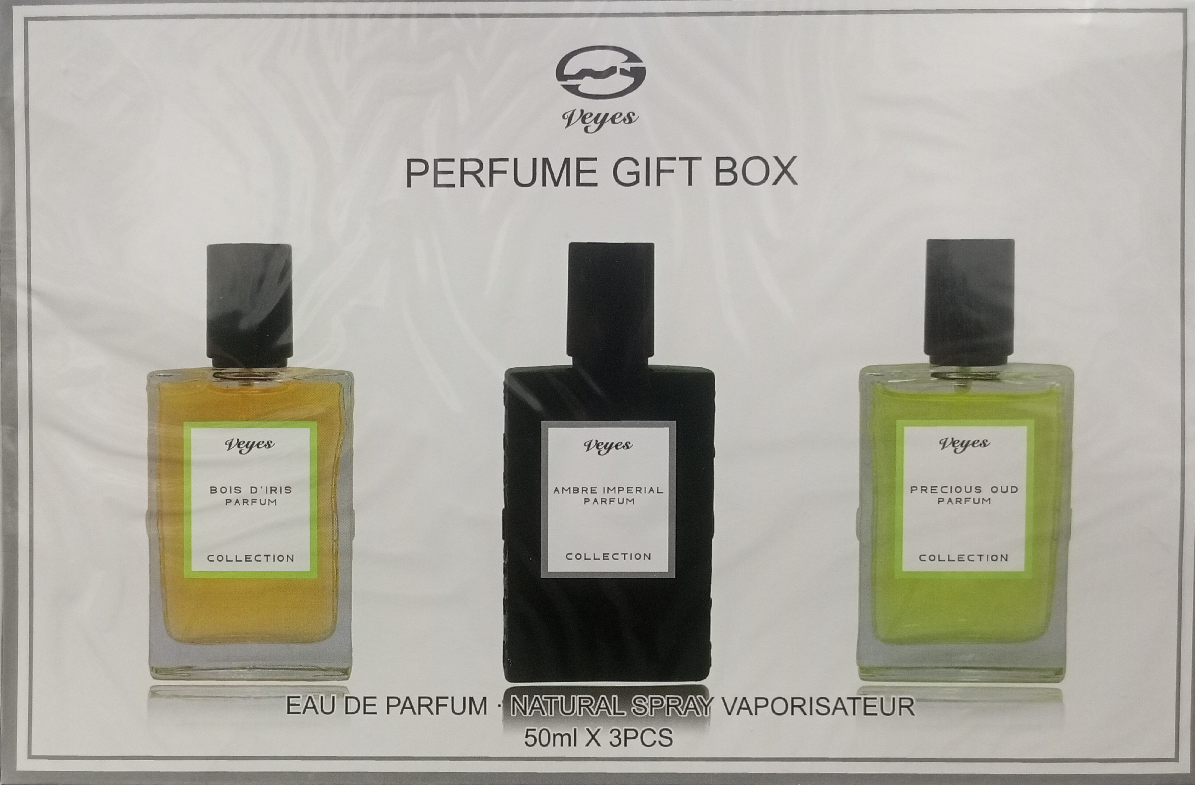Veyes Perfume Gift Box Eau de Parfum National Spray  Vaporistateur (50MLX3PCs)
