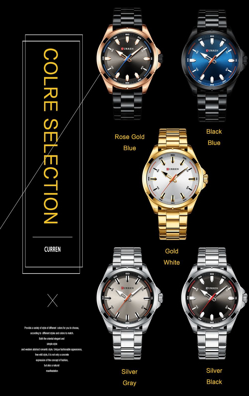Curren 8320 Men's Watches