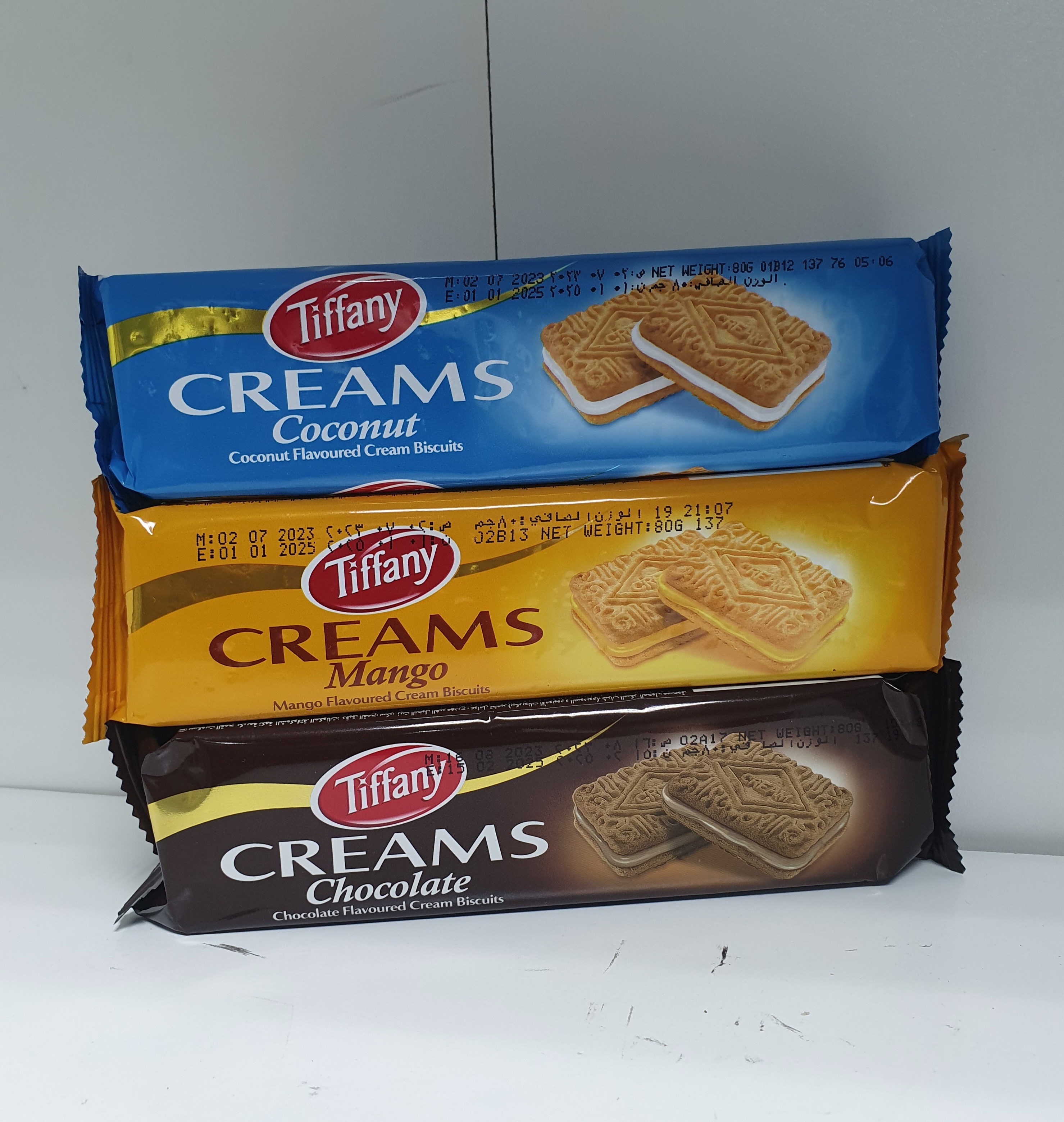 (FOOD) TIFFANY Cream Biscuits (3 X 80 G)