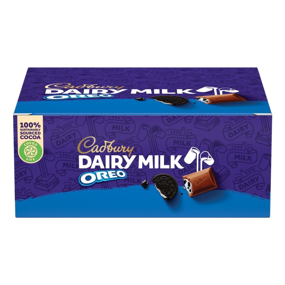 (FOOD) Cadbur DAIRY MILK OREO Net Weight: (35 gX12 Packs)