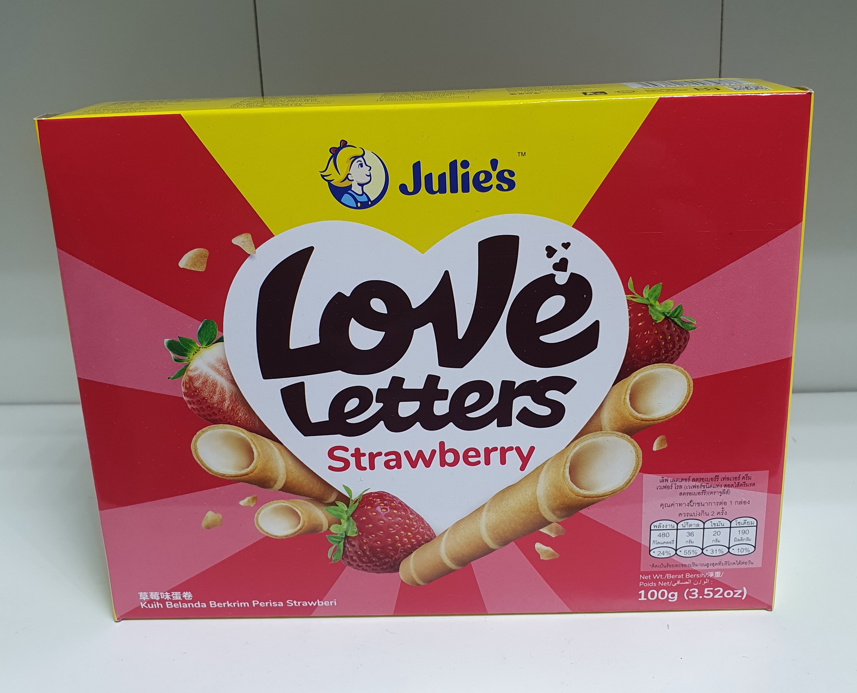 (Food) Love Letters Strawberry (1X100G)