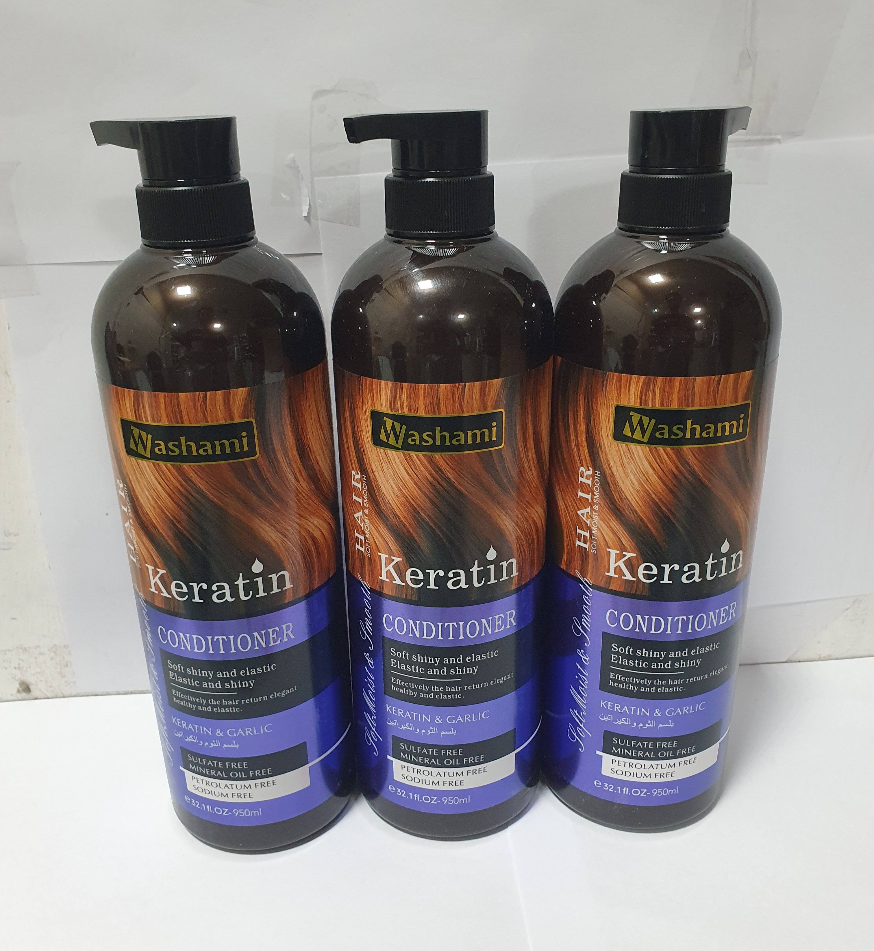 WASHAMI KERIN CONDITIONER 3 PCS ASSORTED (3X950 ML  )