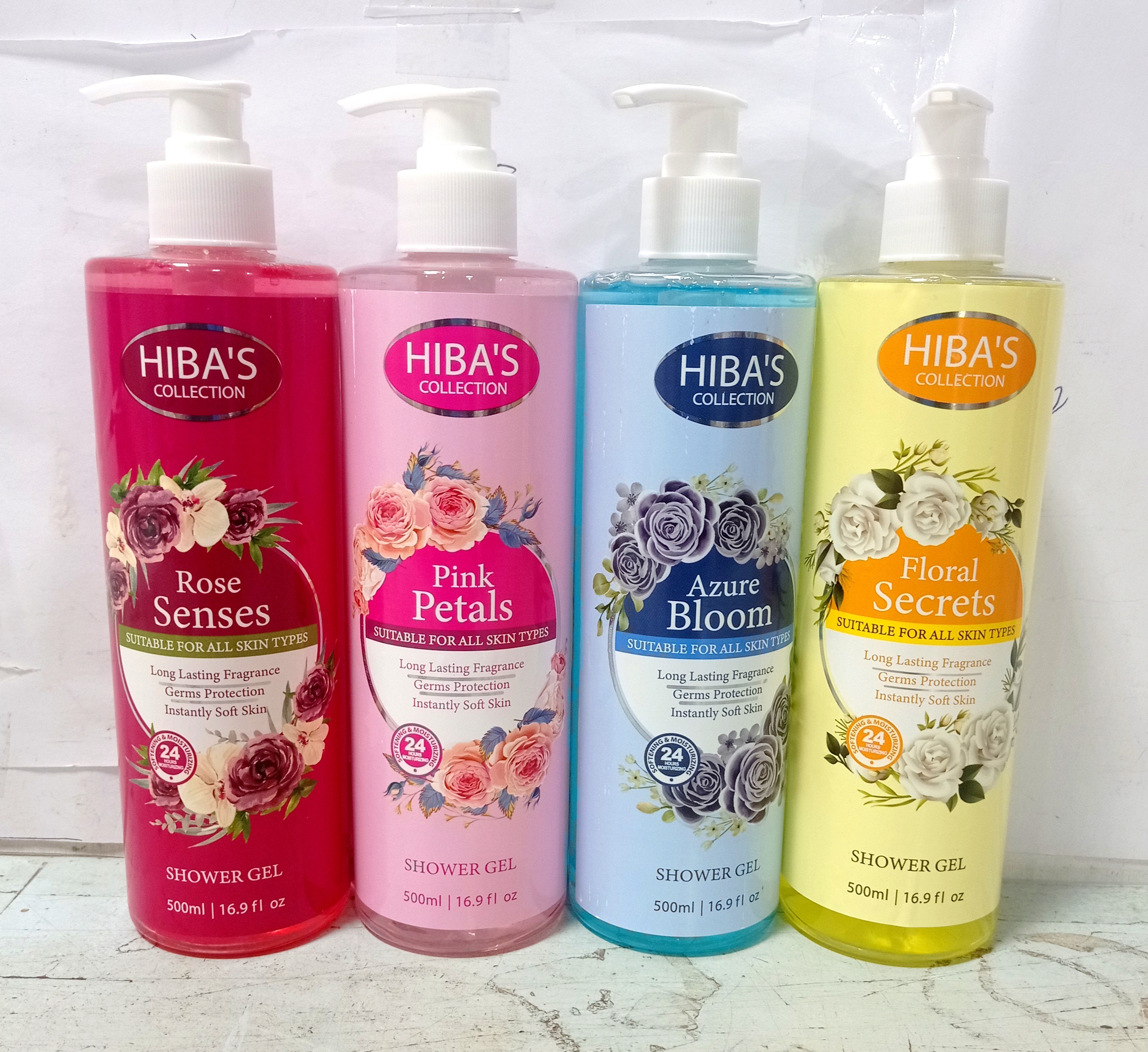 HIBAS COLLECTION SHOWER GEL 4 PCS ASSORTED (4×500 ML)