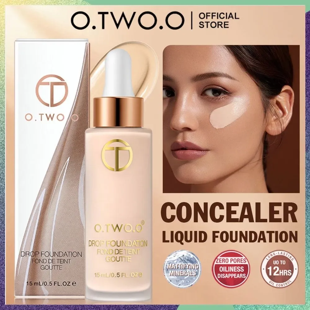 O.TWO.O  Lightweight Oil Control Full Coverage Drop Foundation