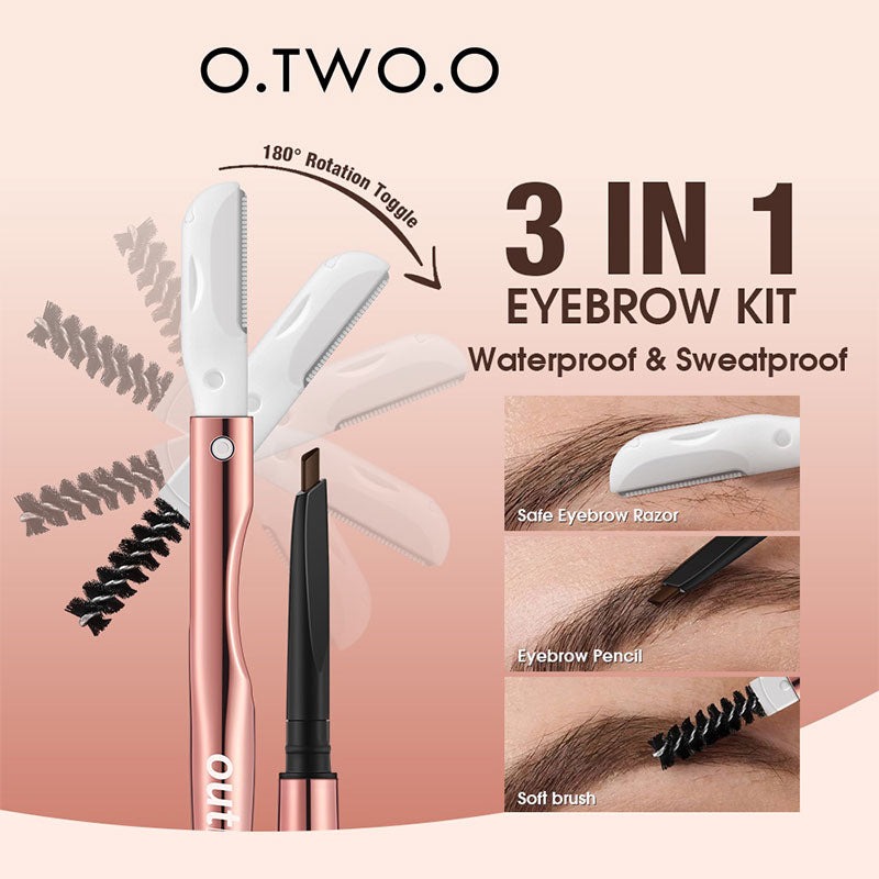 O.TWO.O 4 PCS 3IN 1 EYEBROW PENCIL