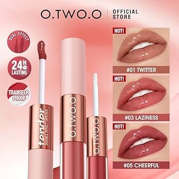 O.TWO.O 3 PCS TENDER DOUBLE EFFECT LIPSTICK