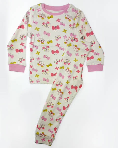 Girls Long Sleeved Pyjama Set (3to10 years)