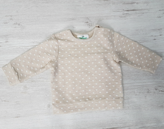 Girls Long sleeved Tshirt (New Born to 6 Months)