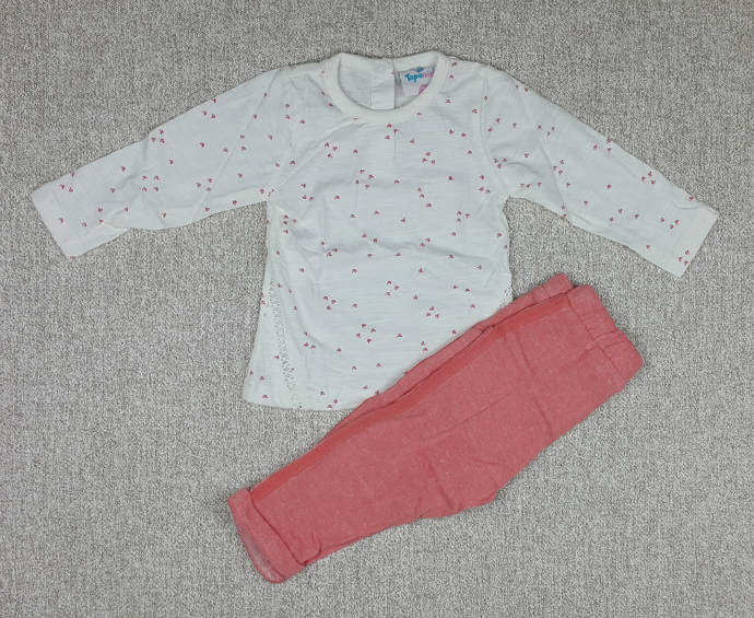 Girls Long Sleeved Pyjama Set (6 to 24 Months)
