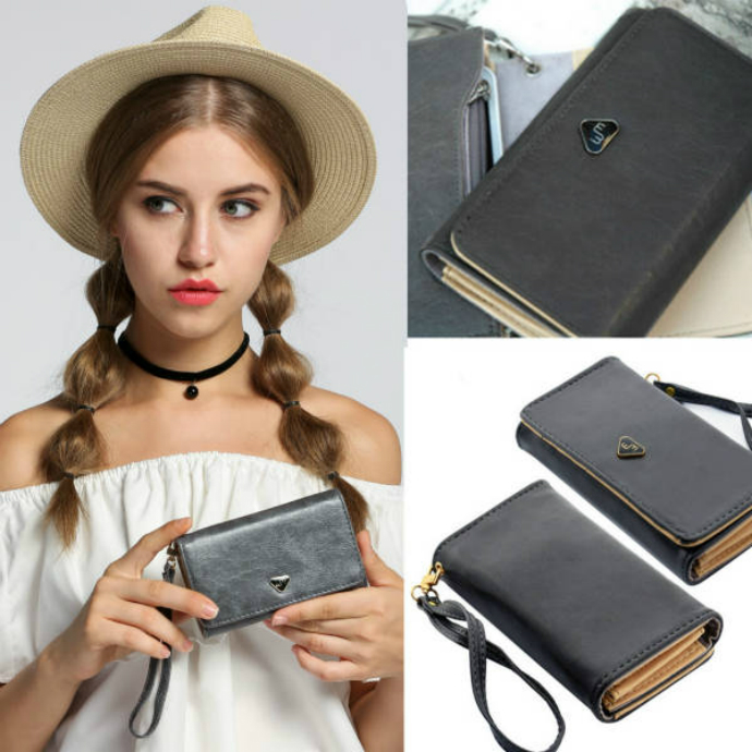 Envelope Card Wallet Leather Purse Case Cover For Samsung S2 S3 Iphone 4S 5