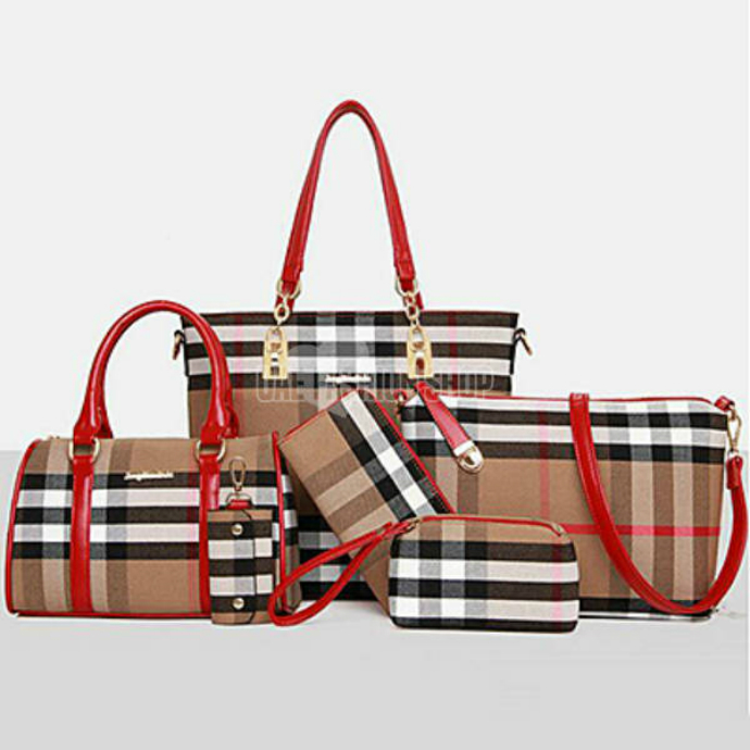 egfactory Latest new handbags for woman designer bag set 6 in 1 bag set SY6822