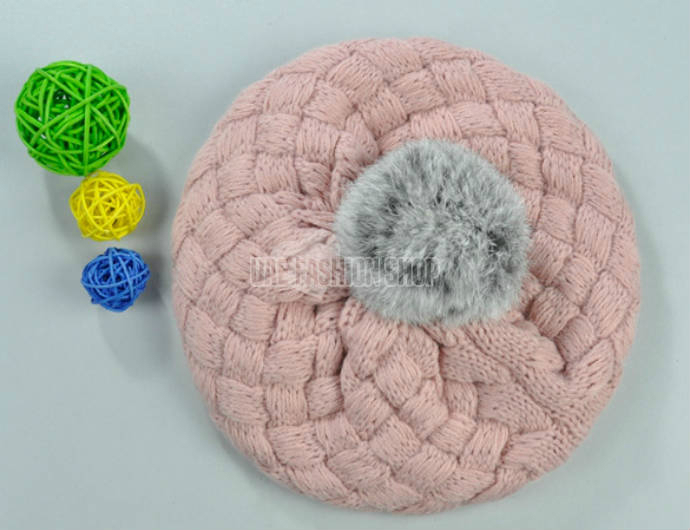 New Cute Winter Knit Crochet Beanie Hat For Baby Kids Girls Boys Gift 3Colors