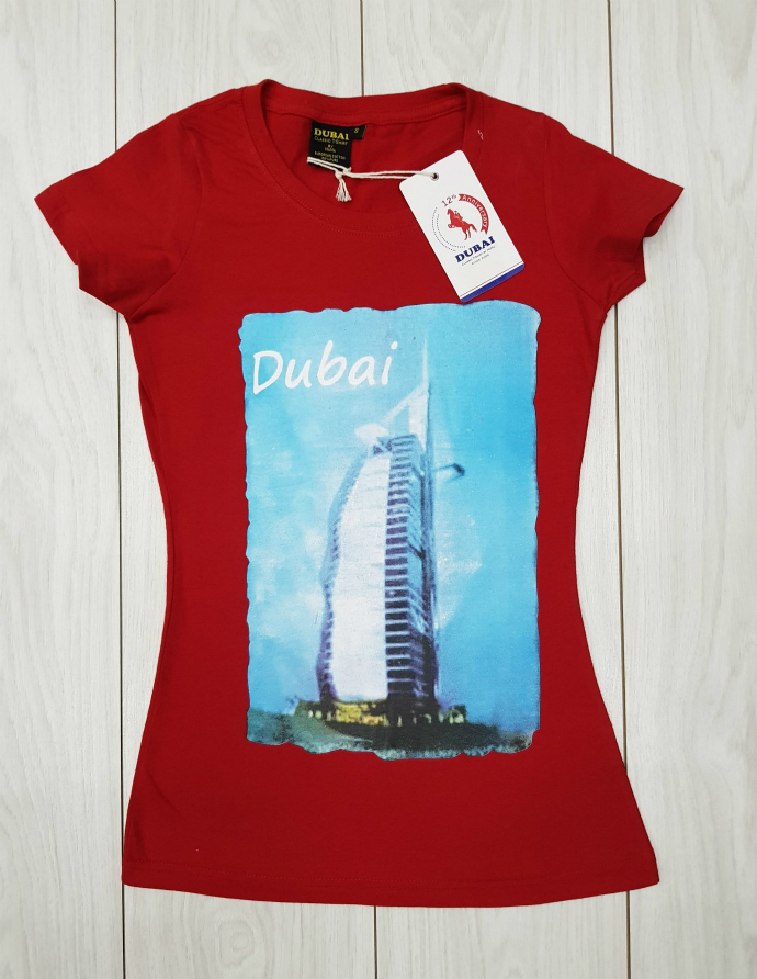 DUBAI Womens T-Shirt (NOVO) (RED) (S - M - L - XL)