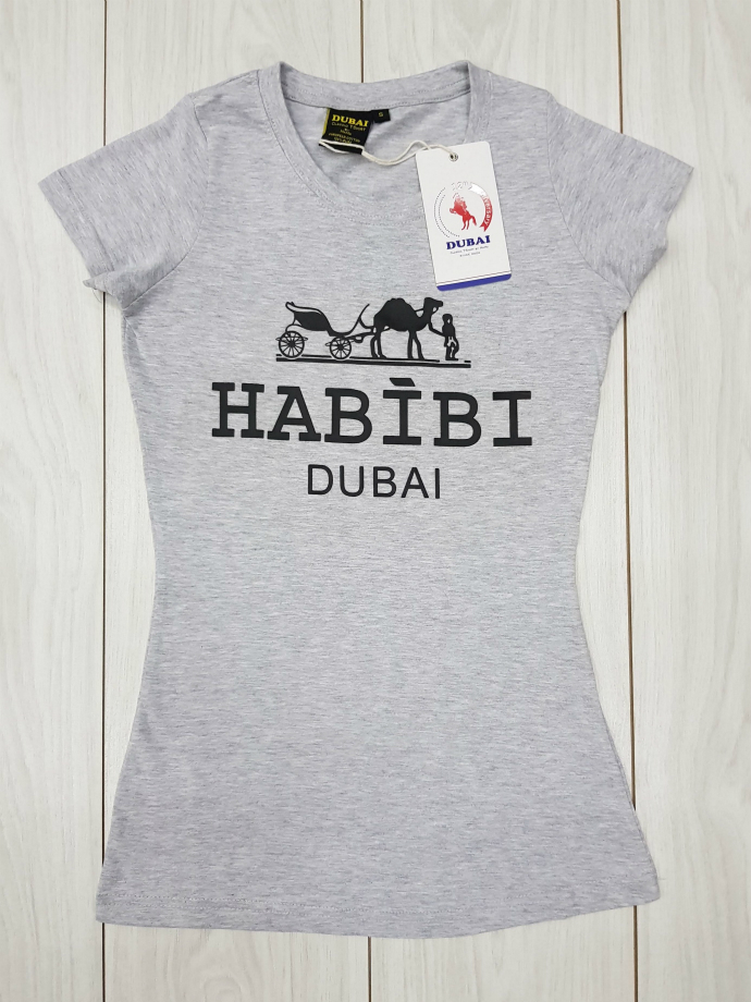 DUBAI Womens T-Shirt (NOVO) (GRAY) (S - M - L - XL)