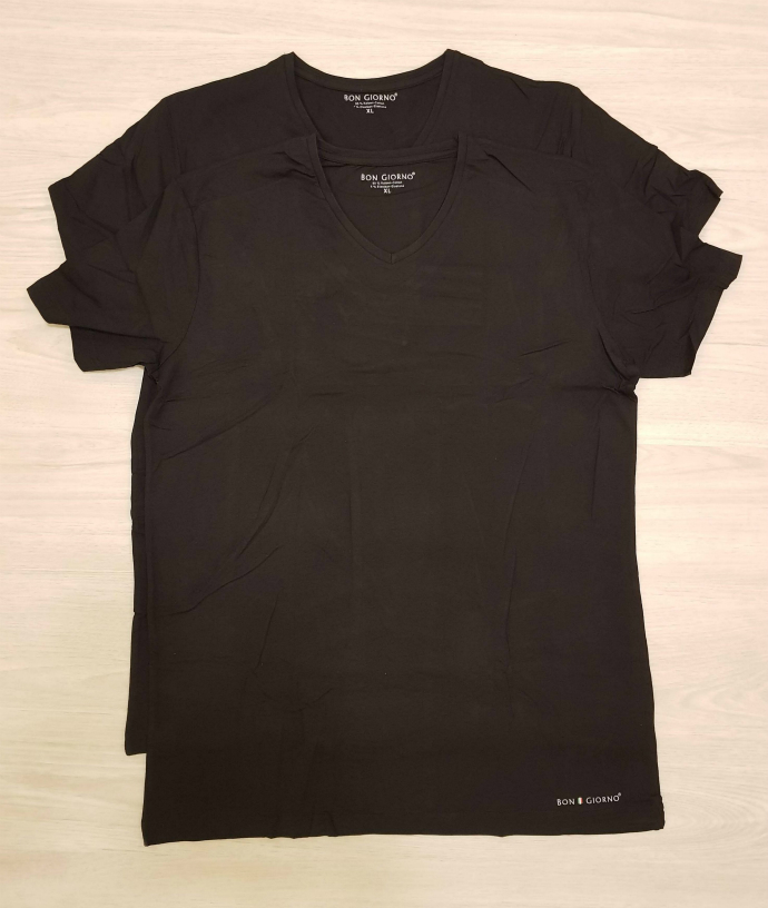 BON GIORNO 2 Pcs Mens T-Shirt Pack (TIC) ( XL - XXL)