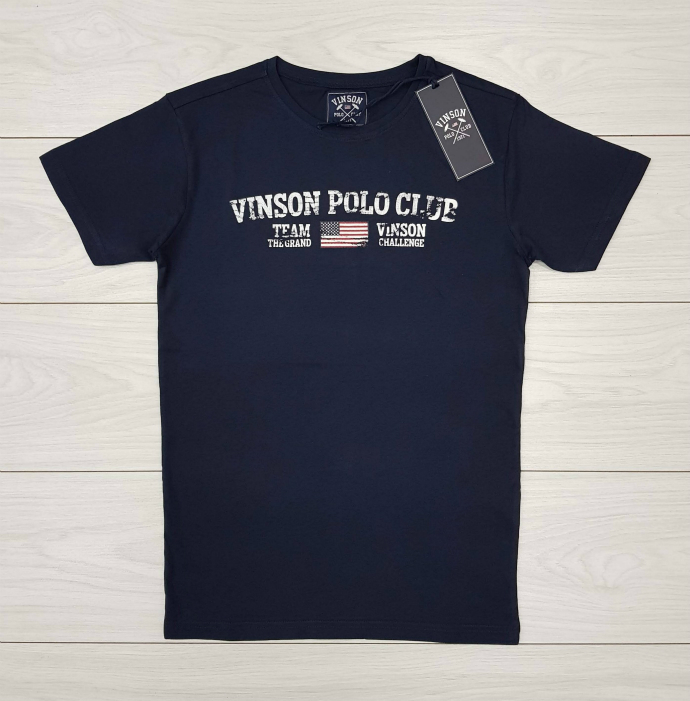 VINSON Mens T-Shirt (NAVY) (S - M - L - XL - XXL) 