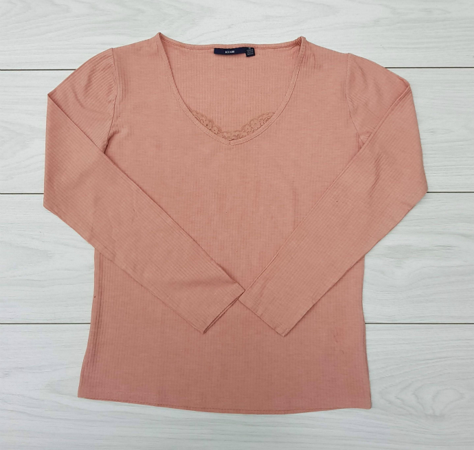 KIABI Ladies Long Sleeved Shirt (ORANGE) (M - L)