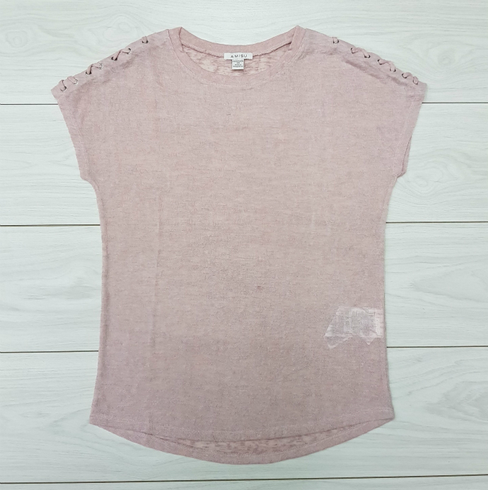 AMISU Ladies T-Shirt (PINK) (XS - S - M - L - XL)