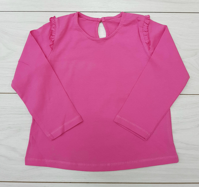 Girls Long Sleeved Shirt (PINK) (3 Months to 4 Years)