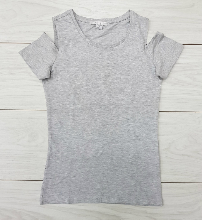 AMISU Ladies T-Shirt (GRAY) (XS - M - L )