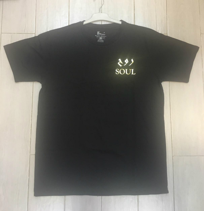 PM Unisex Adult Black Round Neck T-Shirt - Gold Printing (PM) ( XS - M - L - XL - XXL )