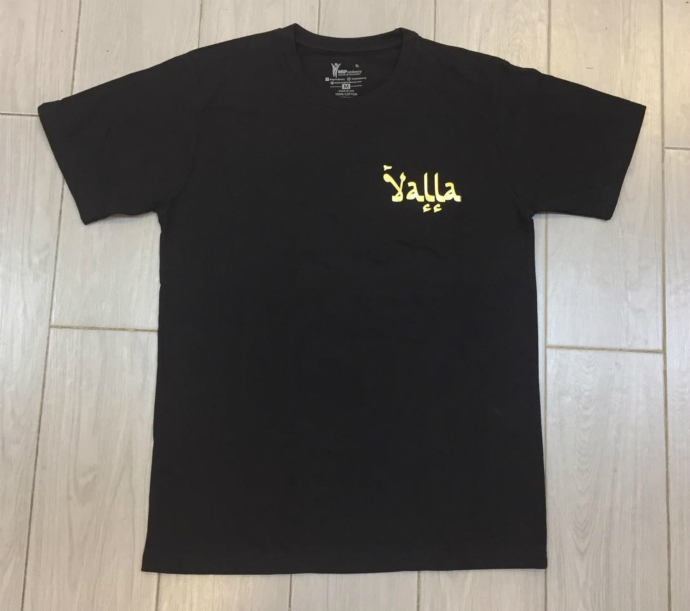 PM Unisex Adult Black Round Neck T-Shirt - Gold Printing (PM) ( XS - S - M - L - XL - XXL )