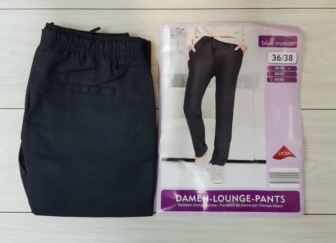 Blue Motion Ladies Damen Lounge Pants (BLACK) ( L)