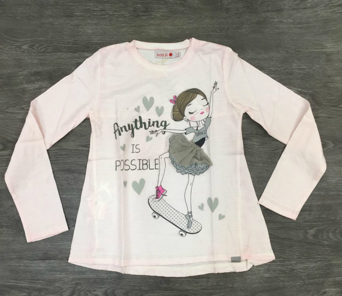 PM Girls Long Sleeved Shirt (PM) (4 to 12 Years) 