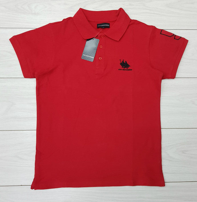 JEAN - LOUIS SCHERRER Mens PoloT-Shirt (RED) (S - M - L - XL )