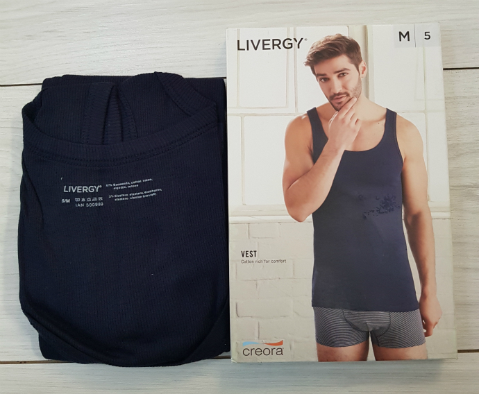 LIVERGY Mens Vest (NAVY) (M - L - XL )