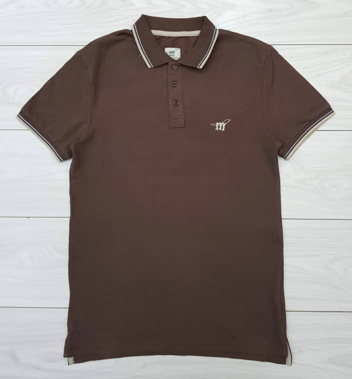 HENRY COTTON Mens Polo Shirt (BROWN) (M - XL - XXL - 3XL)