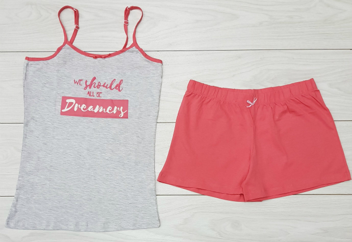 DREAMERY Ladies Top And Short Set (RED) (S - M - L - XL)