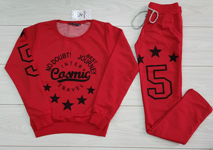 DEM - RO Ladies Full Sleeved Shirt And Pants (RED) (S - M - L - XL)