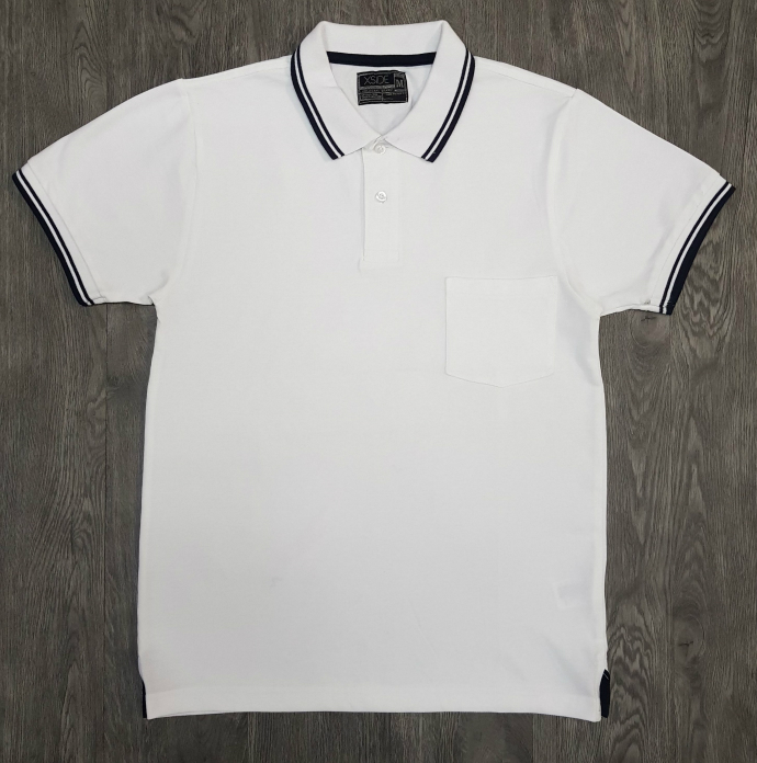 XSIDE Mens Polo Shirt (WHITE) (M - L - XL) 