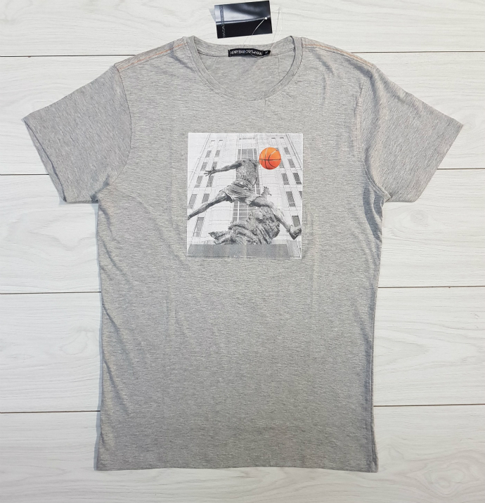 HENRY BAROWSOMAN Mens T-Shirt (GRAY) (M - L - XL - XL)