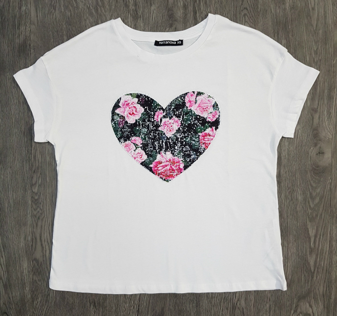 TERRANOVA Ladies T-Shirt (WHITE) (XS - S - M - L - XL)