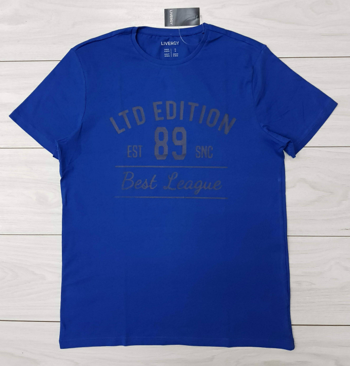 LIVERGY Mens T-Shirt (BLUE) (M - L - XL - XXL ) 