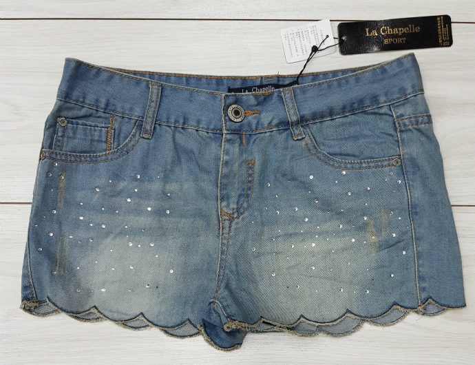 LA CHAPELLE Ladies Short Jeans (BLUE) (LC) (M)