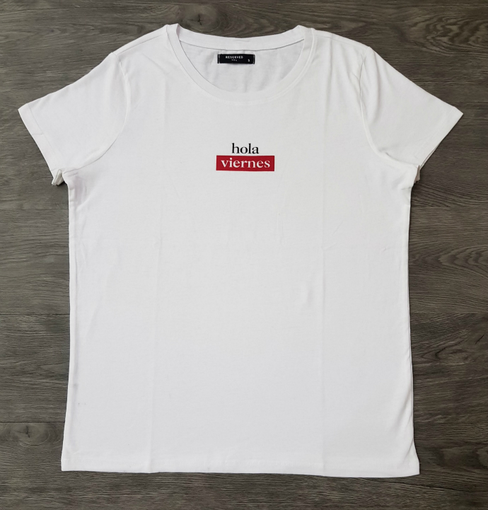 RESERVED Ladies T-Shirt (WHITE) (XS - S - M - L - XL)