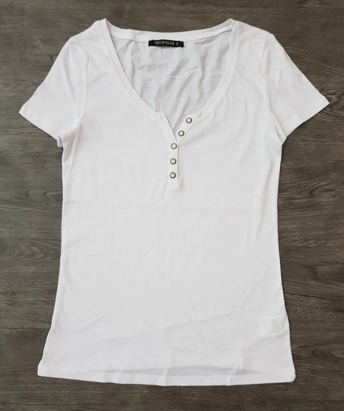 TERRANOVA Ladies T-Shirt (WHITE) (S - L - XL)