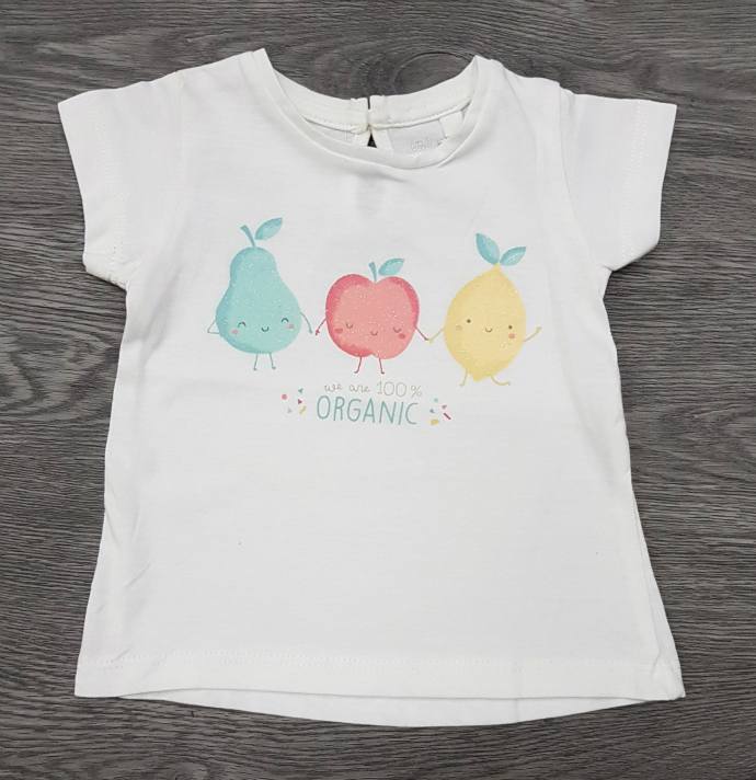 Girls T-Shirt (WHITE) (FM) (6 Months to 4 Years) 
