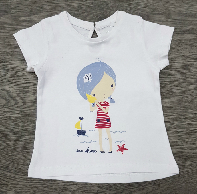 Girls T-Shirt (WHITE) (FM) (6 Months to 4 Years) 