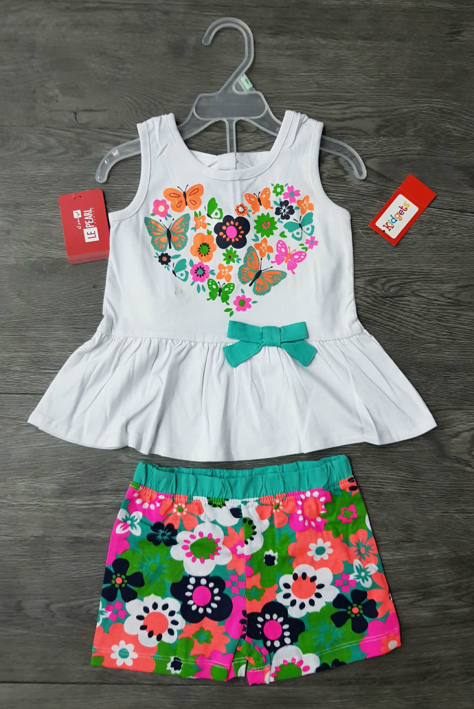 Girls Top And Short Set (GRAY) (LP) (FM) (2 to 4 Years)