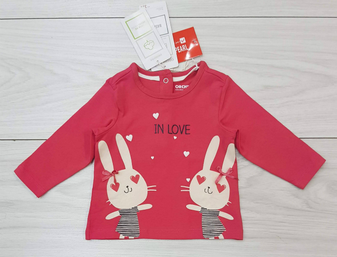 Girls Long Sleeved Shirt (RED) (LP) (FM) (3 to 24 Months)