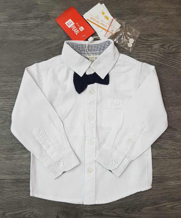 Boys Shirt (WHITE) (LP) (FM) (9 Months to 6 Years)