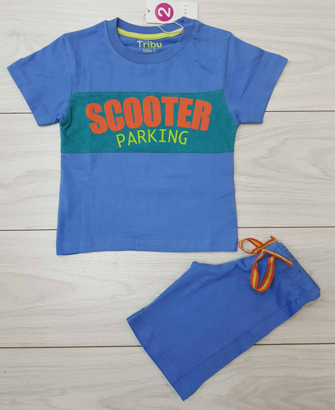 Boys T-Shirt And Short Set (BLUE) (LP) (FM) (2 to 8 Years)