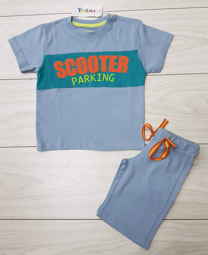 Boys T-Shirt And Short Set (BLUE) (LP) (FM) (2 to 8 Years)