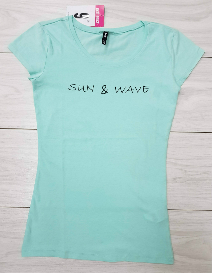 SINSAY Ladies T-Shirt (LIGHT BLUE) (XS - S - M - L - XL) 